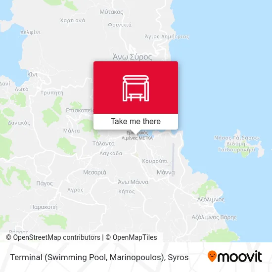Terminal (Swimming Pool, Marinopoulos) map