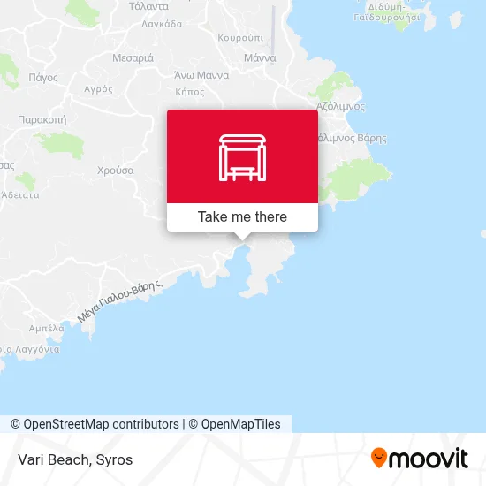 Vari Beach map