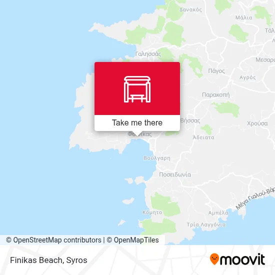 Finikas Beach map