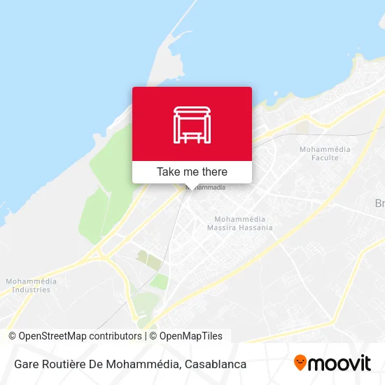 Gare Routière De Mohammédia map