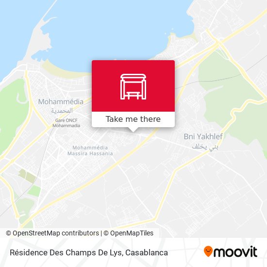 Résidence Des Champs De Lys map