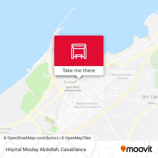 Hôpital Moulay Abdellah map
