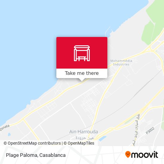 Plage Paloma map