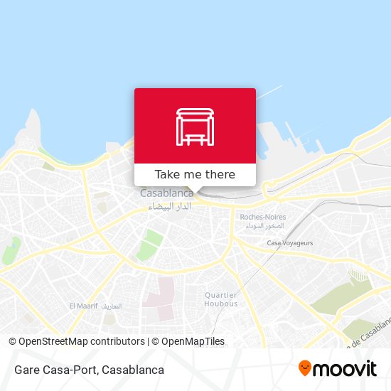 Gare Casa-Port map