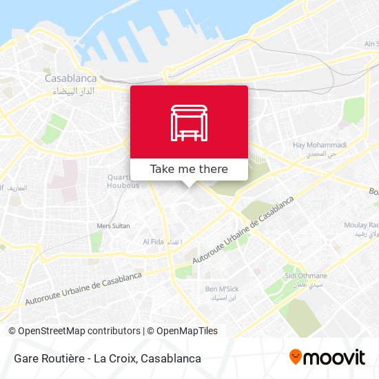Gare Routière - La Croix map