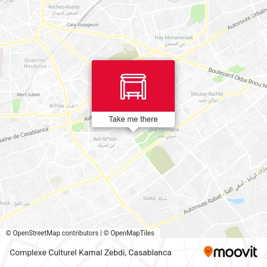 Complexe Culturel Kamal Zebdi map