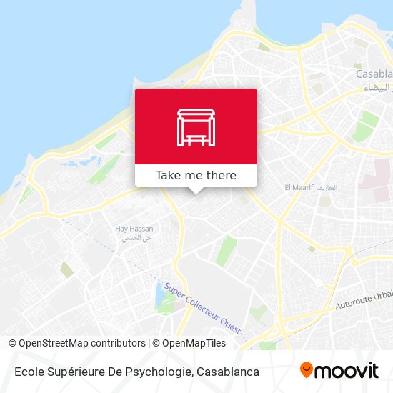 Ecole Supérieure De Psychologie map