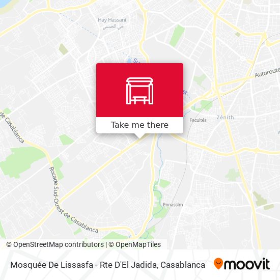 Mosquée De Lissasfa - Rte D'El Jadida map