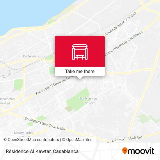 Résidence Al Kawtar map