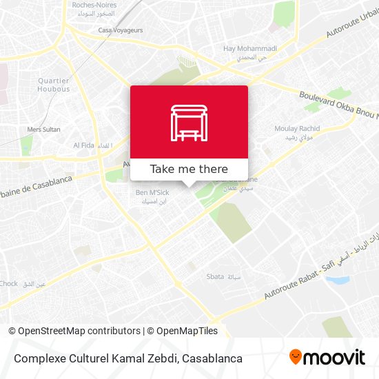 Complexe Culturel Kamal Zebdi map
