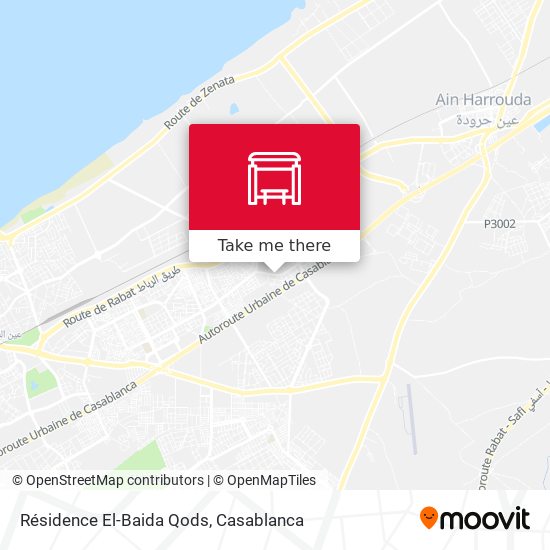 Résidence El-Baida Qods map
