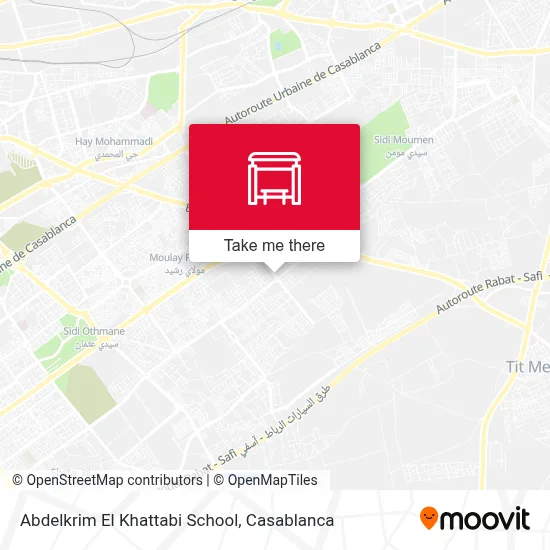 Abdelkrim El Khattabi School map