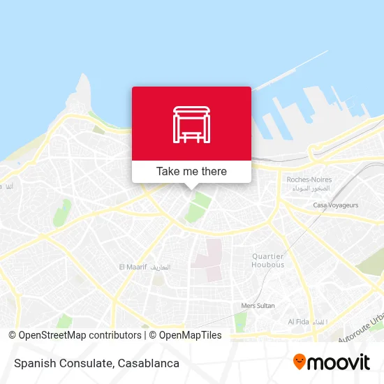 Spanish Consulate map