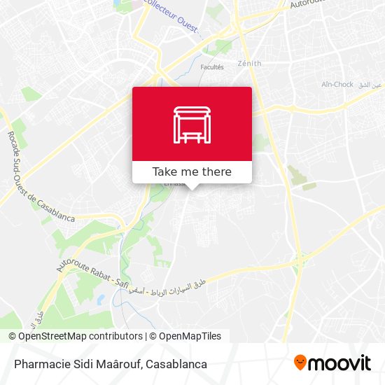Pharmacie Sidi Maârouf map