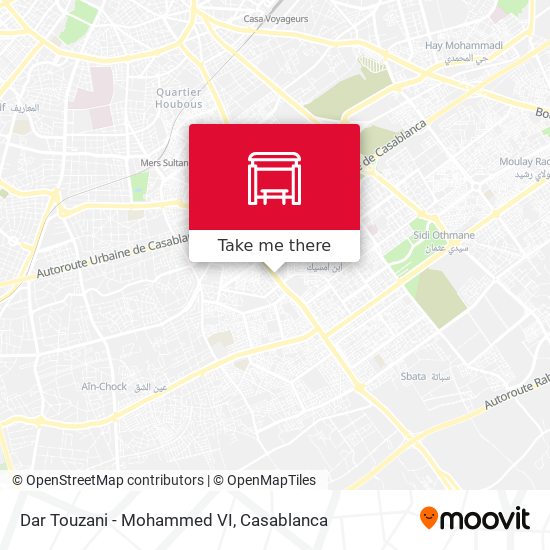 Dar Touzani - Mohammed VI map