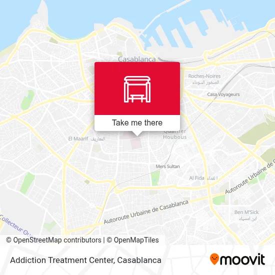 Addiction Treatment Center map
