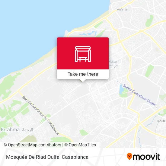 Mosquée De Riad Oulfa map