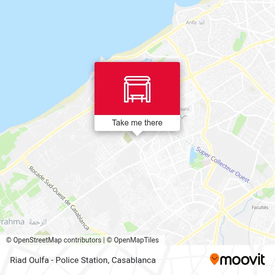 Riad Oulfa - Police Station map
