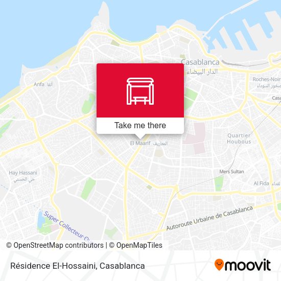 Résidence El-Hossaini map