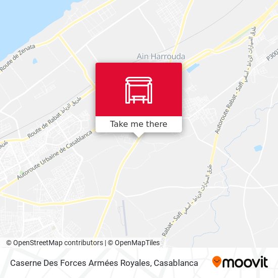 Caserne Des Forces Armées Royales map