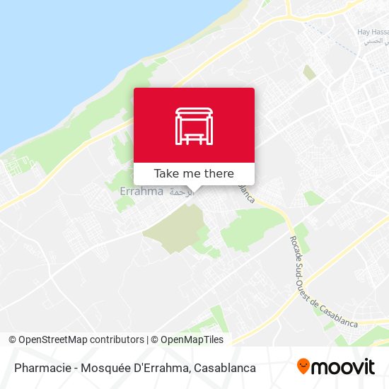 Pharmacie - Mosquée D'Errahma map