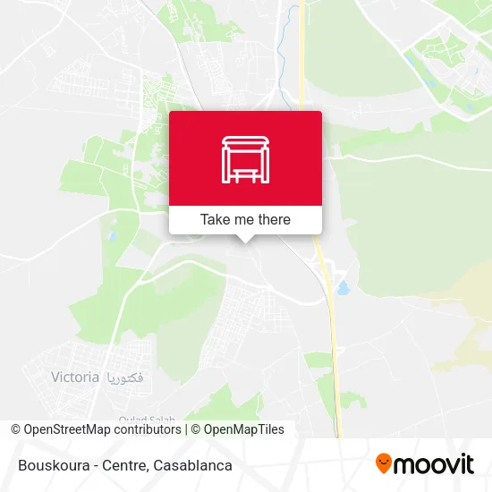 Bouskoura - Centre map