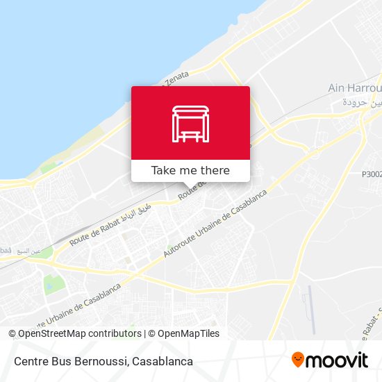 Centre Bus Bernoussi map