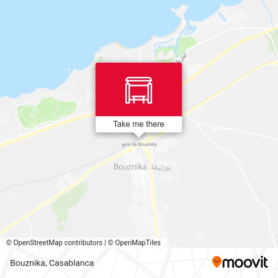 Bouznika map