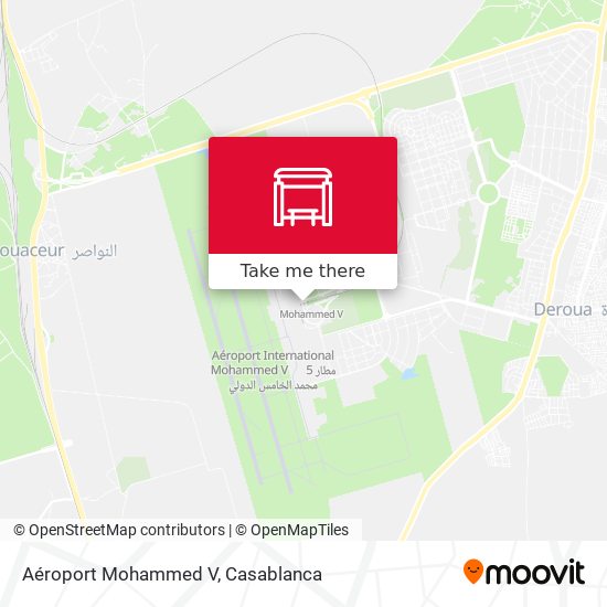 Aéroport Mohammed V map