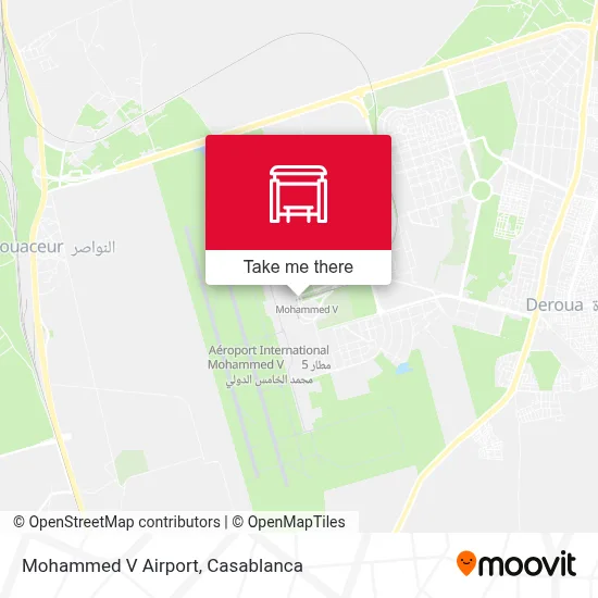Mohammed V Airport map