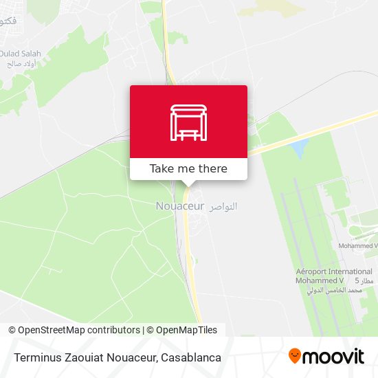 Terminus Zaouiat Nouaceur map