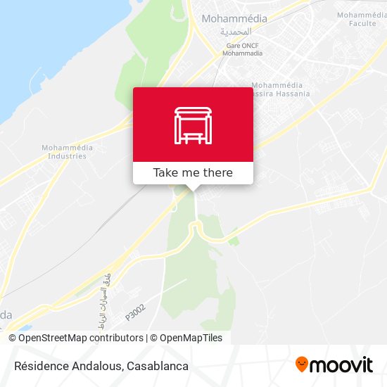 Résidence Andalous map