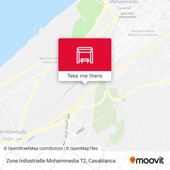 Zone Industrielle Mohammedia T2 map
