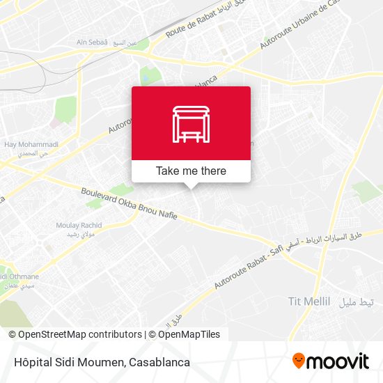 Hôpital Sidi Moumen map