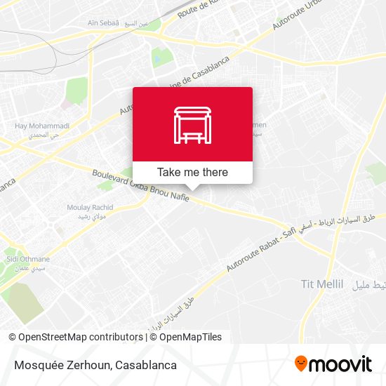 Mosquée Zerhoun map