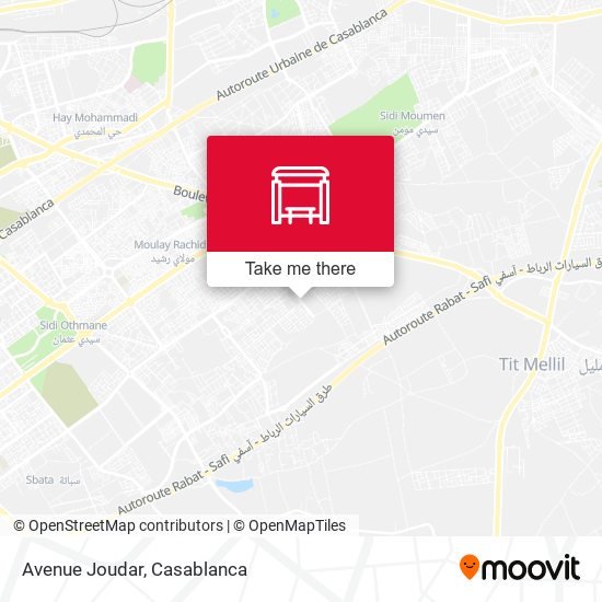 Avenue Joudar map