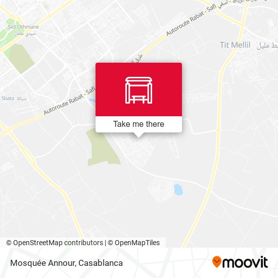 Mosquée Annour map
