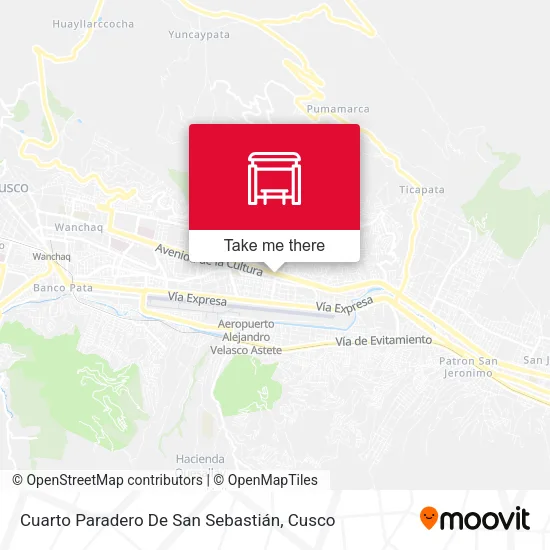Mapa de Cuarto Paradero De San Sebastián