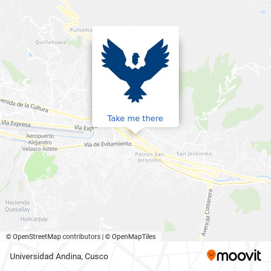 Universidad Andina map