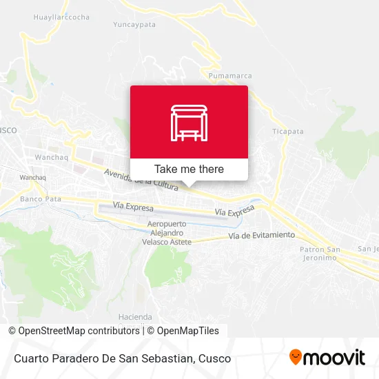 Mapa de Cuarto Paradero De San Sebastian