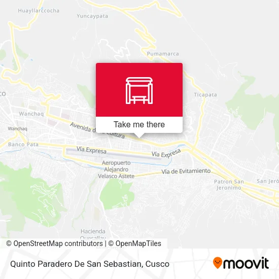 Mapa de Quinto Paradero De San Sebastian