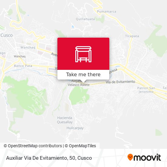 Mapa de Auxiliar Via De Evitamiento, 50