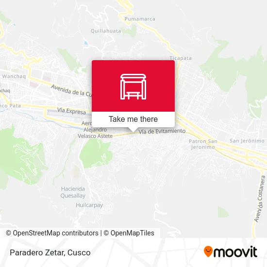 Mapa de Paradero Zetar