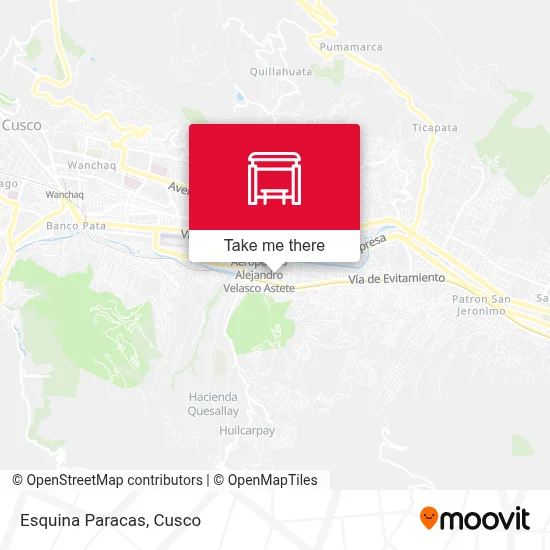 Esquina Paracas map