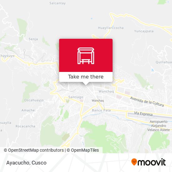 Ayacucho map