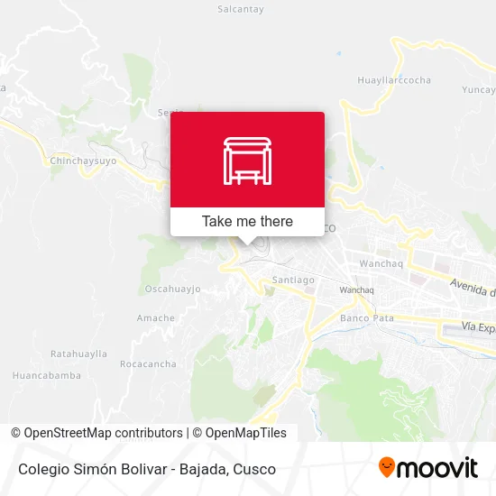 Mapa de Colegio Simón Bolivar - Bajada