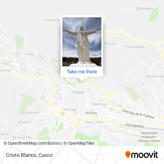 Mapa de Cristo Blanco