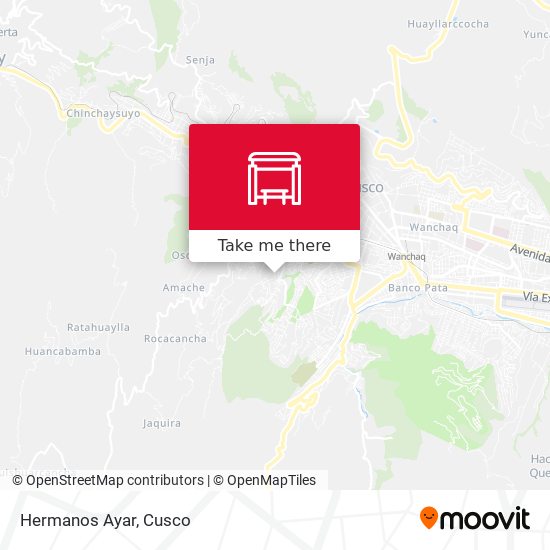 Hermanos Ayar map