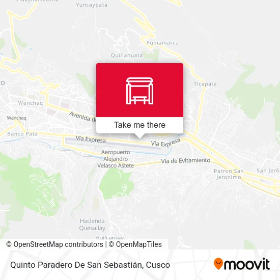 Mapa de Quinto Paradero De San Sebastián