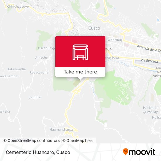 Cementerio Huancaro map